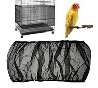 Filet de cage pour oiseaux - Protecteur anti-poussière avec bande élastique, attrape-oiseaux cage perroquets | pour pinson inséparable, cacatoès ninfa mina, intérieur et extérieur, visite vétérinaire
