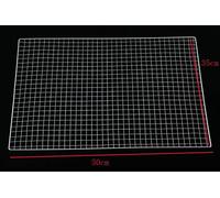 Filet de calandre en acier inoxydable pour barbecue,outils de barbecue,carrés métalliques,trous de vague,treillis métallique antiadhésif - Type 50 x 35cm