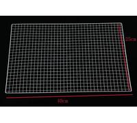 Filet de calandre en acier inoxydable pour barbecue,outils de barbecue,carrés métalliques,trous de vague,treillis métallique antiadhésif - Type 40 x 25cm