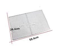 Filet de calandre en acier inoxydable pour barbecue,outils de barbecue,carrés métalliques,trous de vague,treillis métallique antiadhésif - Type 50 x 26cm