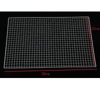 Filet de calandre en acier inoxydable pour barbecue,outils de barbecue,carrés métalliques,trous de vague,treillis métallique antiadhésif - Type 50 x 25cm