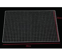 Filet de calandre en acier inoxydable pour barbecue,outils de barbecue,carrés métalliques,trous de vague,treillis métallique antiadhésif - Type 45 x 30cm