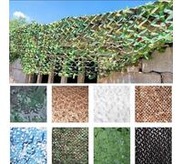 Filet de Camouflage 2023 Nouveau 210D épaissi Camouflage Net de Protection Solaire Voile Solaire 2x3m -Vert-B Bâches de Voiture de décoration de fête Camping