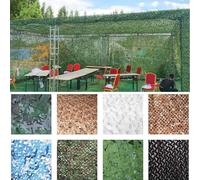 Filet de Camouflage 2023 Nouveau 210D épaissi Camouflage Net de Protection Solaire Voile Solaire 3x7m -Vert-A Bâches de Voiture de décoration de fête Camping