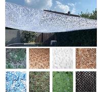 Filet de Camouflage 2023 Nouveau 210D épaissi Camouflage Net Voile Solaire 3x4m -Blanc Filets de Protection Solaire Bâches de Voiture de décoration de fête Camping