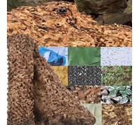 Filet de Camouflage 210D Filet d’Ombrage Extérieur Résistant Haut de Gamme Protection Solaire Voile d'Ombrage Anti-UV Différentes Tailles Couleurs Terrasse Pergola Jardin 4 * 6m Couleur du désert