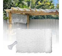 Filet de Camouflage 210D Oxford Toile Camouflage 3 5 8 12 15 10 4 6 7 9 m, Voile d'ombrage Résistant Anti-UV, Filet d'ombrage pour Jardin, Pergola, Terrasse, Camping, Fête, Chasse(Blanc,5m x 5m)