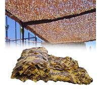 Filet de Camouflage 2x10m Stores Double Maille Filet Camouflage Chasse Sable pour décoration Chasse Cour Parasol Usine abri Voiture Dissimulation Paintball Rideau Plafond clôture auvent