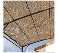 Filet De Camouflage Beige, Filet Camouflage Extérieur 2m 7m 9m 12m 15m 18m 20m, Résistant Tissu Oxford Voile D'ombrage pour Chasse, Camping, Paysage forestier, Décoration de Clôture(3m x 3.5m)
