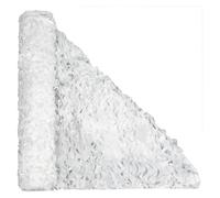 Filet de Camouflage Blanc 210D Filet Camouflage Militaire Reinforced Camouflage Net Voile D'ombrage 8x15m pour Camouflage Neige Protection Solaire Extérieure Décoration de Chambre Thèmes de Fête