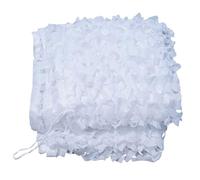 Filet de Camouflage Blanc Imperméable, Voile d'Ombrage Solaire pour Terrasse, Filet Camouflage Léger pour Photographie et Décoration de Fête, Brise-Vue Extérieur(2x12.0m=6.6'x39')