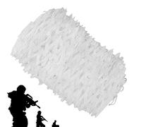 Filet De Camouflage Blanc Militaire Grande Filet D'affût 1.5x2m 2x4.0m 3x3.0m 4x9m 6x6m 7x8m 10x10m Voile D'ombrage Camouflage Fête, Camping, Camouflage Net En Rouleau En Vrac Léger solid(2X3.0m)