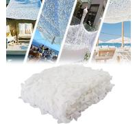 Filet de Camouflage Blanc Renforcé,4x3m 3x5m 6x4m 5x25m Filet Camouflage Militaire Grande Taille Voile Ombrage pour Chasse DéCoration Camouflage Photographie AnimalièRe Terrasse Protection Jardin