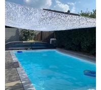 Filet de Camouflage Blanc Voile D'ombrage Camouflage Militaires Camo Netting Sun Shelter Réseau for Chasse décoration Jardin Photo Auvents Terrasse 1.5/2/3/4/4.5/5/6/8/10m Longue(8×14 (m) / 26.2×45.9