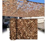 Filet de Camouflage Désert,10X15m Filet Pare-Soleil extérieur, Filet de Camouflage Militaire, Filet de Protection Solaire, pour Chasse, Camping, décoration de fête, Pare-Soleil du pavillon