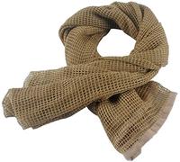 Filet De Camouflage, écharpe De Camouflage en Maille Tactique, écharpe De Cou, Utilisée pour La Guerre, La Chasse Et La Photographie De Tir, Les Sports Et Autres AC, Tan, 76" x 36"