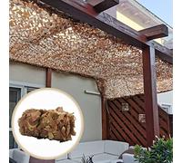 Filet De Camouflage Extérieur,Filet D'ombrage Respirant Pergola,Filet De Camouflage Chasse 2/3/4/5/6/7/8/9/10m,Camping,Décoration Militaire,Filet De Camouflage Crème Solaire,Desert-4x6m(13.1*19.7ft)