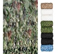 Filet de camouflage, filet de camouflage léger pour camping, extérieur, housse de voiture et décorations de fête à thème de jardin (Urban Digital, 320D (2 x 5 m)