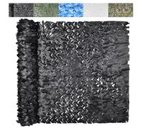 Filet De Camouflage, Filet Pare-Soleil, Filets De Protection Solaire, pour Chasse, ArméE, DéCorations FêTes d'anniversaire sur ThèMe des Dinosaures, Camping Et Tir,Noir,6x7m