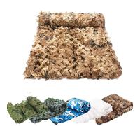 Filet De Camouflage Imperméable, Armée Stores Filets, Bâche De Pergola, Voile D'ombrage 1x1m, 1,5 × 2,5m, 1,5 × 5m, 1,5 × 10m, 1,5 × 20m, 2x5m,3×5m, 4×6m, 6×6m,12x20m(Color:Desert,Size:1.5x4m/4.9x13.1