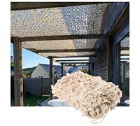 Filet De Camouflage,maille Militaire 1,5/2/3/4/6m,filet D'ombrage Camouflage Protection Solaire Extérieur,pour Chasse,terrasse,décoration De Fête,filet De Camo Renforcé Beige,6x10m(19.7*32.8ft)