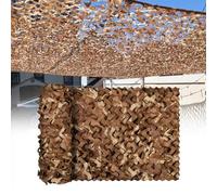 Filet de Camouflage Marron 2X13m Filet D'ombrage Exterieur Renforcé Filet Camouflage Militaire Filet de Protection Solaire Bache Camouflage pour Camping Chasse Décorations de Fête Fond de Photographie