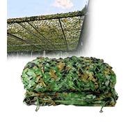 Filet de Camouflage Militaire 1m 1.5m 2m 2.5m 3.0m 3.5m 4m 5m 5.5m 6m 7m 8m 9m 10m 11m 15m 20m Toile De Camouflage Grande pour Caché Filet de Ombrage Vert(Taille:4X9M)