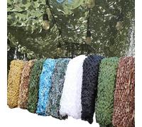 Filet de Camouflage Militaire 210D Tissu Oxford Résistant Filet de Ombrage Renforcé Solaire et Décoration Grande Taille Camouflage Extérieure pour Camping Chasse Jardin Voiture 6 * 13m Vert