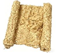 Filet de Camouflage Militaire 4.0x5m, Rouleau de Treillis de Camouflage protection solaire Ombrage, Filet Camouflage pour chasse camping fête Parasol Camping jardin voiture(Sand color,2x3.0m)