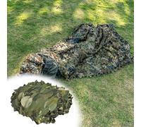 Filet de Camouflage Militaire 4x5m(13x16.4ft) Filet De Camouflage Renforcé,Filet De Camouflage Crème Solaire,Camping,Chasse,Armée,Filet D'ombrage,Léger Et Durable