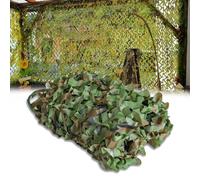 Filet de camouflage militaire 6 x 7 m - Résistant aux intempéries - Pour la chasse - Résistant aux déchirures - Idéal pour l'airsoft, le paintball, l'observation de la faune et le camping.