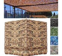 Filet De Camouflage Militaire Chasse,Filet d'ombrage Camo Net, Soleil en Plein Air,pour la L'armée Tente Jardin Décoration Cache Voiture Auvents Terrasse,Région Sauvage，2X6m/6.56x19.69ft