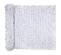 Filet de Camouflage Militaire Filet D'ombrage pour Terrasse Chasse Protection Solaire Bâche Camouflage Voile Auvent Couverture Voiture Cachée Extérieur Jardin Décoration(White,1x1.5M)