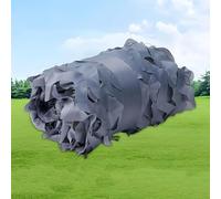 Filet de Camouflage Militaire Grande Polyvalent - Filet de Chasse Jardinage Protection Solaire Camping Ombrage Terrasse Couverture Voiture Extérieur Décoration, Auvent(Gray,4x10M)