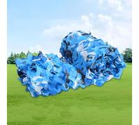 Filet de Camouflage Militaire Grande Polyvalent - Filet de Chasse Jardinage Protection Solaire Camping Ombrage Terrasse Couverture Voiture Extérieur Décoration, Auvent(Blue,7.5x20M)
