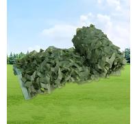 Filet de Camouflage Militaire Grande Polyvalent - Filet de Chasse Jardinage Protection Solaire Camping Ombrage Terrasse Couverture Voiture Extérieur Décoration, Auvent(Green,4.5x8.5M)