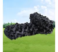 Filet de Camouflage Militaire Grande Polyvalent - Filet de Chasse Jardinage Protection Solaire Camping Ombrage Terrasse Couverture Voiture Extérieur Décoration, Auvent(Black,5.5x20M)