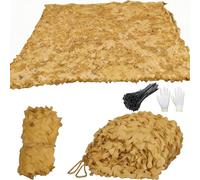 Filet de Camouflage Militaire Grande Taille, Idéal Le Camouflage La Chasse, La Décoration Militaire, Protection Solaire & Voile D'Ombrage, Paysage Forestier pour Extérieur, Décoration(W3xH9.5m)