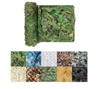 Filet de Camouflage Militaire Grande Taille Parfaits pour 2x3m 3x4m 4x6m 10x10m Chasse Ombrage Camouflage Décoration Parasol Terrasse Protection Solaire Multiples Tailles 2x4M Couleurs de la Jungle
