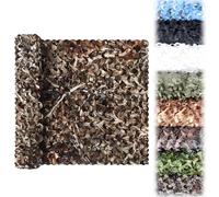 Filet de Camouflage Militaire Grande Taille pour Chasse, Ombrage, Extérieur Jardin Décoration, Terrasse Protection Solaire, Voile Auvent, Couverture de Voiture Cachée(Hay,5x9M)