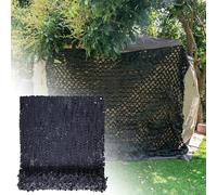 Filet de camouflage militaire noir 1,5 x 10 m - Camouflage forêt pour la chasse en plein air pour le camping et l'équipement tactique - Polyvalent 1,5 x 4 m 2 x 3 m 3 x 3 m 4 x 5 m