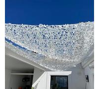 Filet de Camouflage Militaire Renforcé Blanc | Haut de Gamme | Protection Solaire & Voile d'Ombrage Anti-UV Terrasse Pergola Jardin Chasse Airsoft Rideau Déco Résistant Durable 3x4 3x5