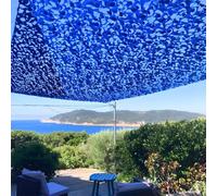 Filet de Camouflage Militaire Renforcé Bleu | Haut de Gamme | Protection Solaire & Voile d'Ombrage Anti-UV Terrasse Pergola Jardin Chasse Airsoft Rideau Déco Résistant Durable 3x4 3x5