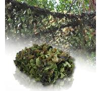 Filet de Camouflage Militaire Rouleau de Treillis de Camouflage pour Chasse Ombrage Décoration Parasol Terrasse Protection Solaire Forêt D'ombrage 210D Reinforced Net Voile 1.5Mx5M Vert armée