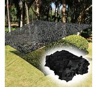 Filet de camouflage noir filet de camouflage militaire Oxford 210D Filet pare-soleil extérieur pour la chasse la décoration la photographie camping pare-soleil protection solaire(Color:1,Size:4*4m/1