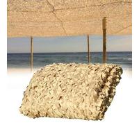 Filet de Camouflage renforcé 210D 3x7M Pare-Soleil Camping,la Chasse, Décoration Jardin, Housses de Voiture, Auvents Terrasse,Photographie Fond,Camo Net(Couleur:Sable)