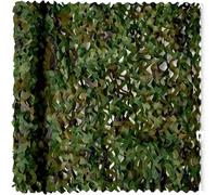 Filet de Camouflage Renforcé Filet de Camo Militaire Voile D'ombrage Camouflage de Pergola pour Chasse Déco Camping Jardin Cache Voiture Exterieur Réseau Pare-Soleil(Vert,5x12.0m)