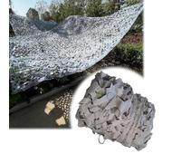 Filet de Camouflage renforcé Gris 2X13m - Tissu Oxford 210D - Filet d'ombrage Exterieur Filet de Camouflage Militaire léger et Durable Filet de Protection Solaire pour abri de Jardin Chasse tir