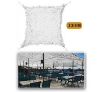 Filet de camouflage renforcé - STURM - Blanc 3m x 4m - Protection solaire - Anti-moisissure - Anti-UV