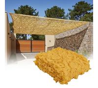 Filet de Camouflage Sable Filet camouflage pour chasse décoration militaire, Rouleau de Treillis de Camouflage Protection Solaire, Auvents Terrasse 1x2.5m 2x4.5m 3x6m 5x8m 6.5x12m 8x15m(10x10m)
